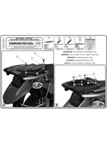 M3 mounting plate for Givi Monokey topcase on an F Monoracku