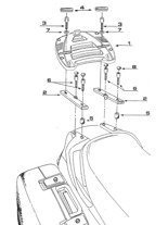 M3 mounting plate for Givi Monokey topcase on an F Monoracku