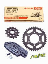 GSX1100 F 89-96 zestaw napędowy DID50 ZVM2 (hiper wzmocniony, X2-ringowy) zębatki SUNSTAR 