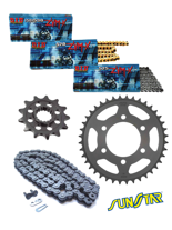 GSX1100 F 89-96 zestaw napędowy DID50 ZVM2 (hiper wzmocniony, X2-ringowy) zębatki SUNSTAR 