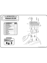 M3 mounting plate for Givi Monokey topcase on an F Monoracku