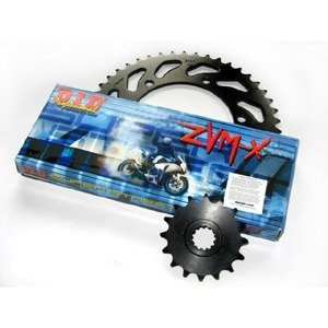Zestaw napędowy Kawasaki GPZ1100 (ZX1100F-ABS, ZX1100E) 94-97 DID50(530) ZVMX ZŁOTY SUPER STREET(X-ring hiper-wzmocniony) zębatki SUNSTAR