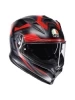 Glimpse matt black/red