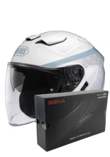 Zestaw: kask otwarty Shoei J-Cruise 3 Acconic TC-6 + dedykowany interkom motocyklowy Sena SRL 3