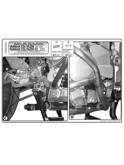 Osłona silnika do Yamahy FZ6/FZ6 600 Fazer (04 > 06) / FZ6 S2 / FZ6 600 Fazer S2 (07 > 11)