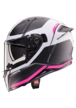 Kask integralny Caberg Avalon X Pure czarno-biało-różowy matowy
