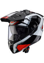 Kask adventure Caberg Tanami Scram czarno-szaro-czerwony