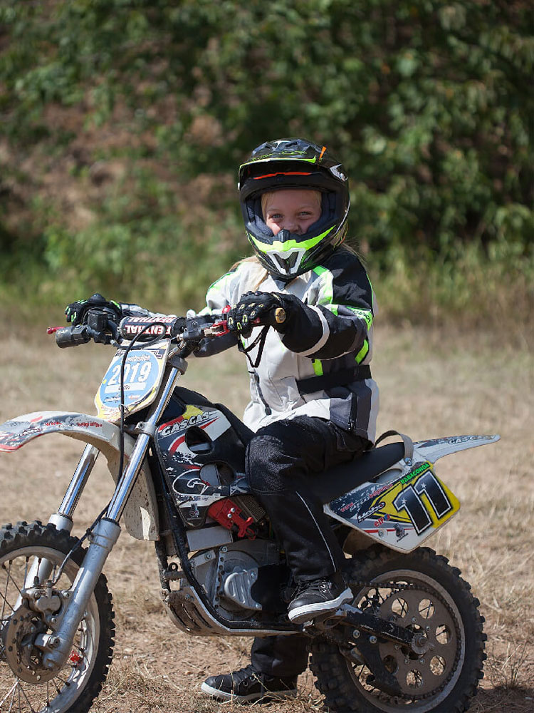 Spodnie motocyklowe dziecięce tekstylne Modeka EL Chango