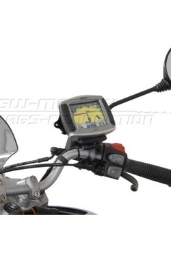 Kulowy uchwyt GPS na lusterko motocykla SW-MOTECH