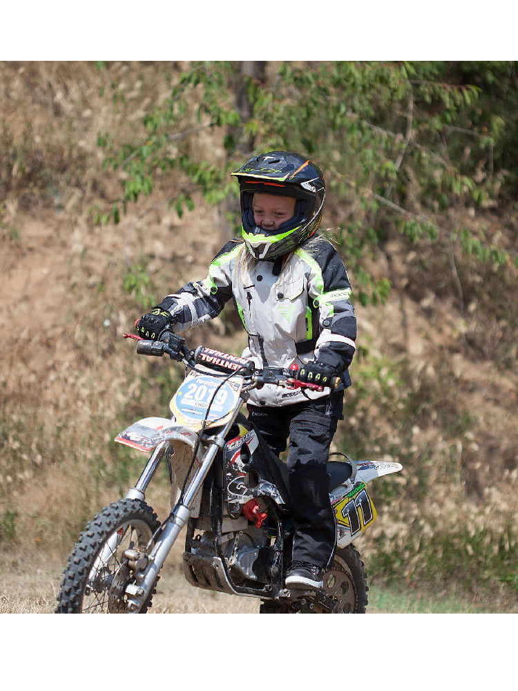Spodnie motocyklowe dziecięce tekstylne Modeka EL Chango