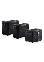 Zestaw: kufry boczne 45/37L + kufer centralny 38L TRAX ADV+ stelaże SW-Motech MV Agusta Enduro Veloce (25-) czarne