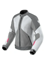 Kurtka motocyklowa damska tekstylna REV’IT! Torque 3 H2O szaro-różowa