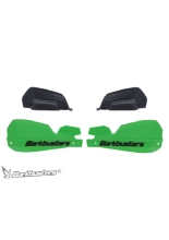 Osłony dłoni Barkbusters VPS z regulowanymi deflektorami, zielone + zestaw montażowy do kierownic (o średnicy 22 mm)