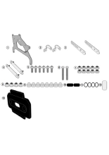 Mocowanie skrzynki narzędziowej Kappa na stelażu kufrów bocznych BMW (wybrane modele)