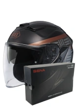 Zestaw: kask otwarty Shoei J-Cruise 3 Acconic TC-9 + dedykowany interkom motocyklowy Sena SRL 3