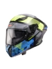 matt grey/ red fluo/ blue