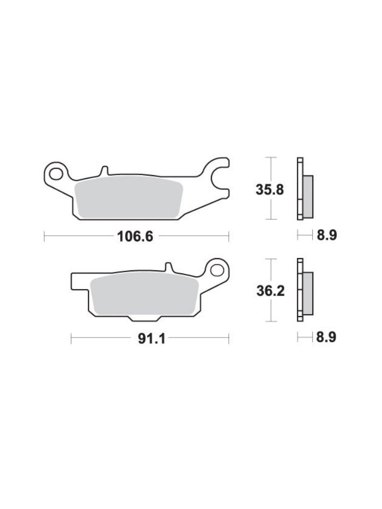 KLOCKI HAMULCOWE SBS 852 SI