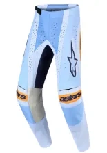 Spodnie cross Alpinestars MX Techstar Maven niebiesko-pomarańczowo-czarne