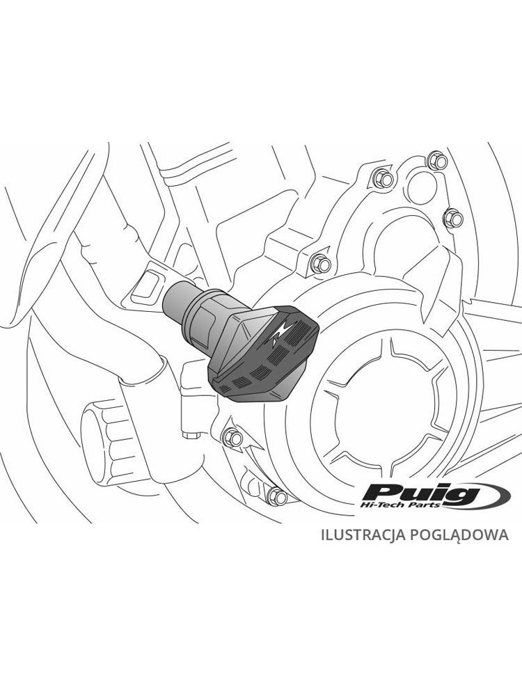 Crash pady PUIG do Suzuki GSXR 1000 07-08 (czarne)