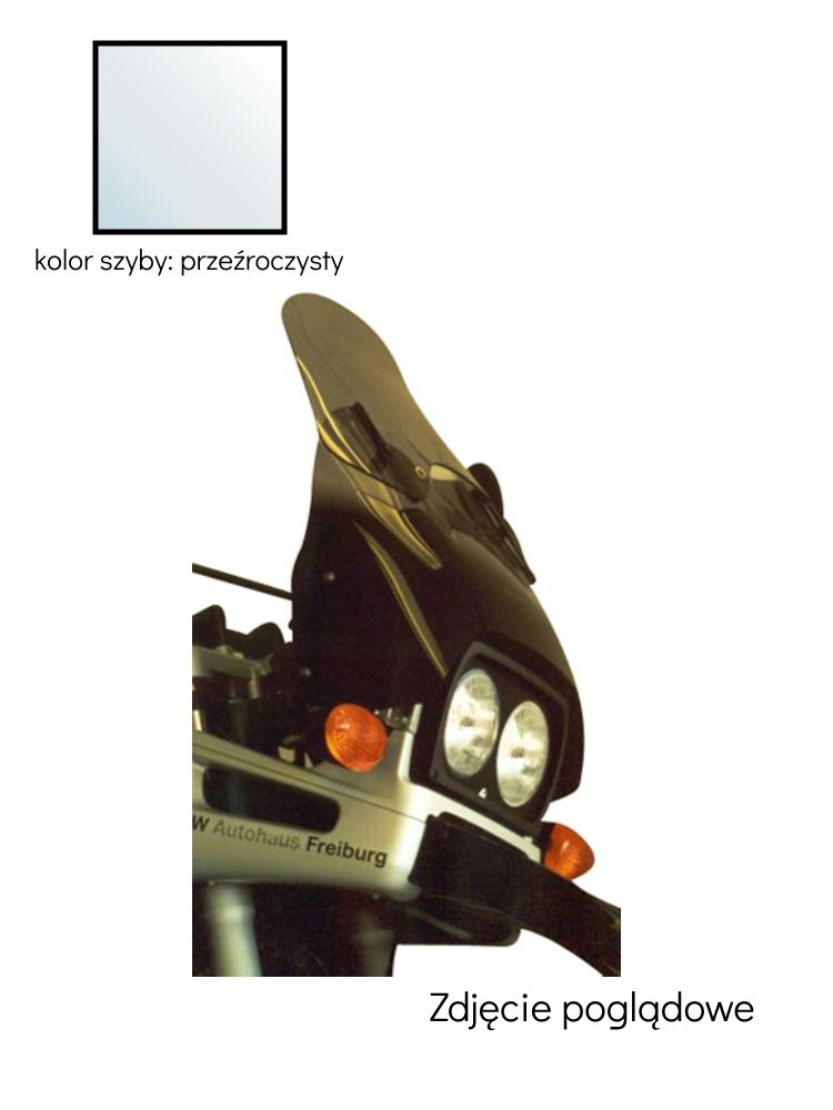 Szyba motocyklowa MRA Varioscreen "VM" BMW R 1100 GS (93-99) / R 850 GS (94-01) przeźroczysta