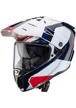 Kask adventure Caberg Tanami Scram biało-czerwono-niebieski
