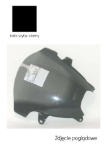 Szyba motocyklowa MRA Oryginalny kształt "O" Suzuki GSF Bandit 600 S (00-)/ 1200 S (01-05) czarna